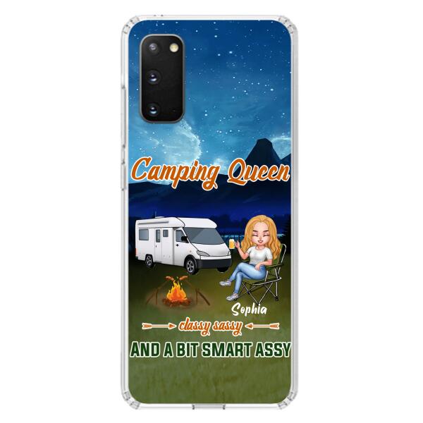 Personalized Camping Queen Phone Case - Gift Idea For Camping Lover - Case For iPhone And Samsung