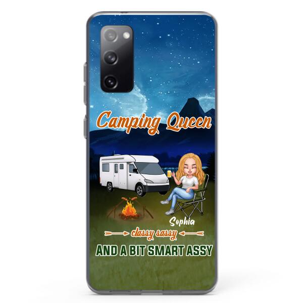 Personalized Camping Queen Phone Case - Gift Idea For Camping Lover - Case For iPhone And Samsung