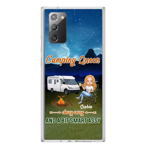 Personalized Camping Queen Phone Case - Gift Idea For Camping Lover - Case For iPhone And Samsung