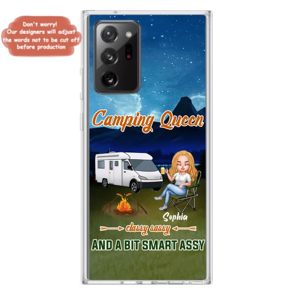 Personalized Camping Queen Phone Case - Gift Idea For Camping Lover - Case For iPhone And Samsung
