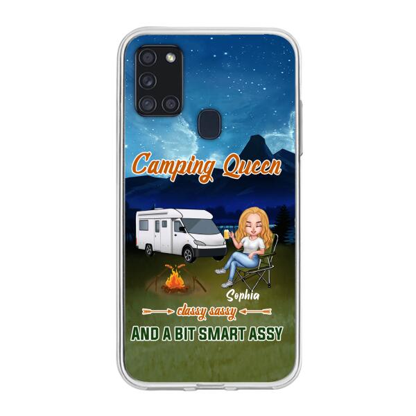 Personalized Camping Queen Phone Case - Gift Idea For Camping Lover - Case For iPhone And Samsung