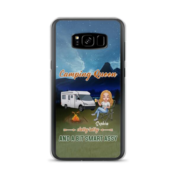 Custom Personalized Camping Queen Phone Case - Gift Idea For Camping Lover - Case For iPhone And Samsung