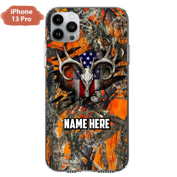 Custom Personalized The Best Premium Skull Deer Hunting Multicolor Phone Case - Gift Idea For Hunting Lover - Case For iPhone And Samsung