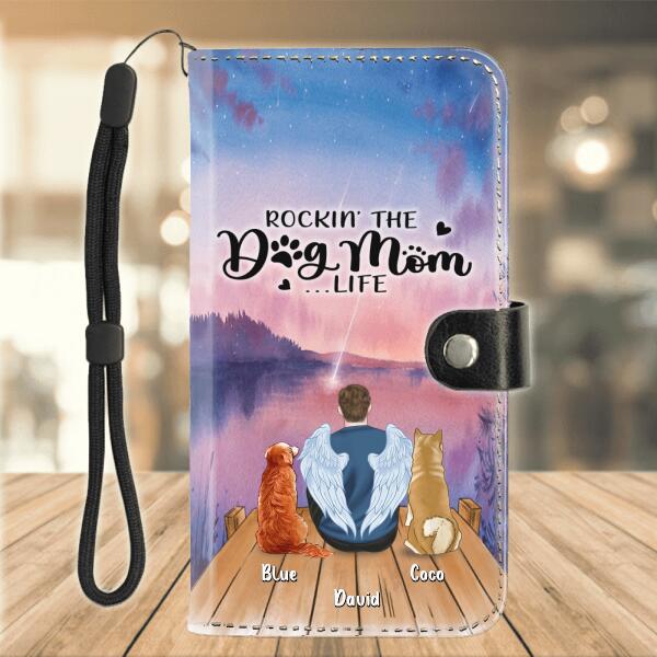 Personalized Dog Dad Flip Leather Purse for Mobile Phone - Gift For Dog Lovers