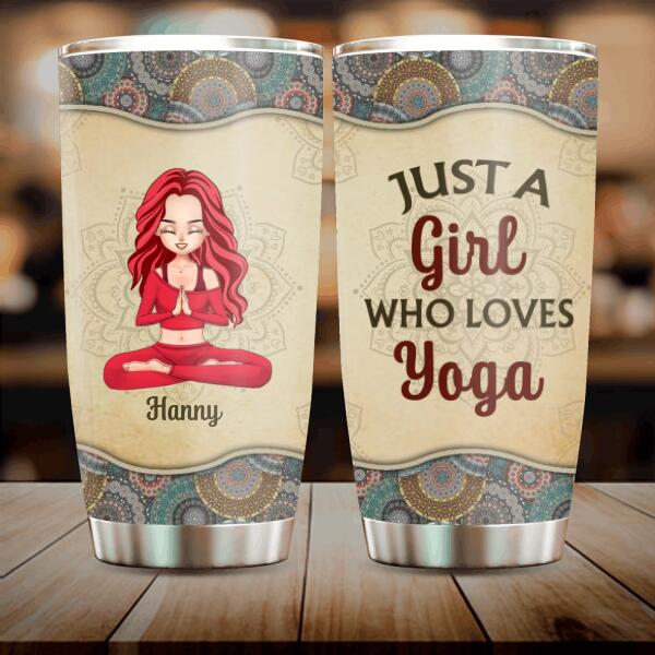 Personalized Yoga Girl Tumbler - Gift Idea For Yoga Lover - I'm Sage & Hood And Wish A Mufuka Would