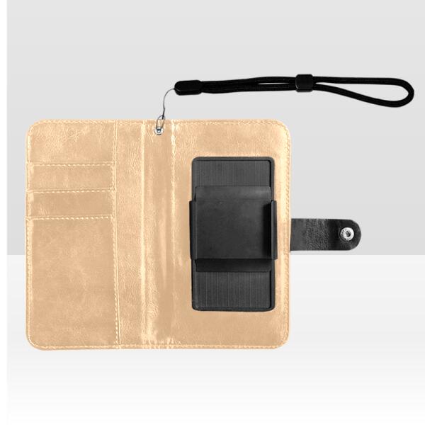 Personalized Camping Queen Flip Leather Purse For Mobile Phone - Gift Idea For Camping Lover - Camping Queen Classy Sassy And A Bit Smart Assy