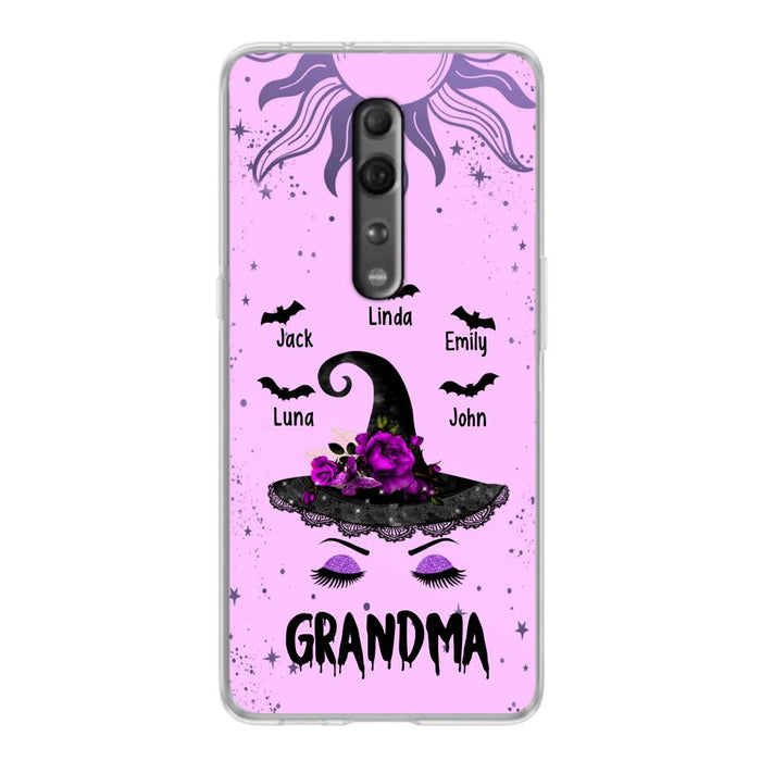 Personalized Grandma Witch Phone Case - Up to 5 Kid's - Best Gift For Grandma - Grandma, Gigi, Nana, Mama