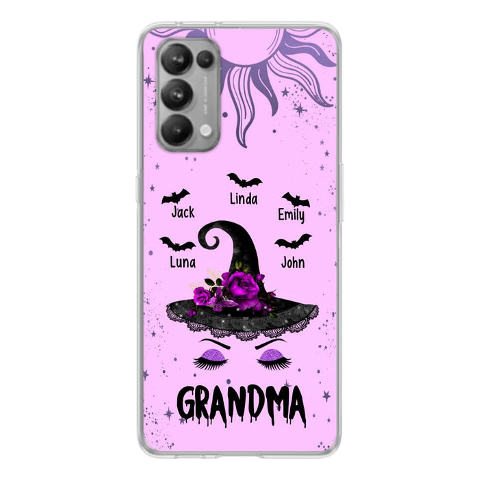 Personalized Grandma Witch Phone Case - Up to 5 Kid's - Best Gift For Grandma - Grandma, Gigi, Nana, Mama
