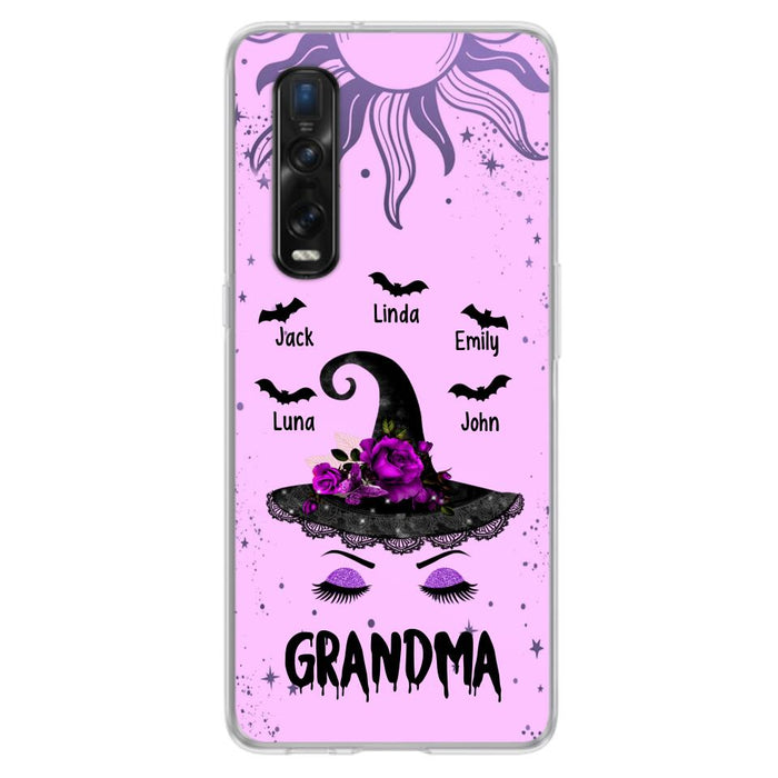 Personalized Grandma Witch Phone Case - Up to 5 Kid's - Best Gift For Grandma - Grandma, Gigi, Nana, Mama