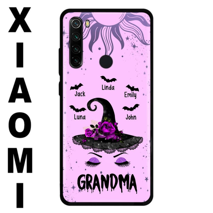 Personalized Grandma Witch Phone Case - Up to 5 Kid's - Best Gift For Grandma - Grandma, Gigi, Nana, Mama