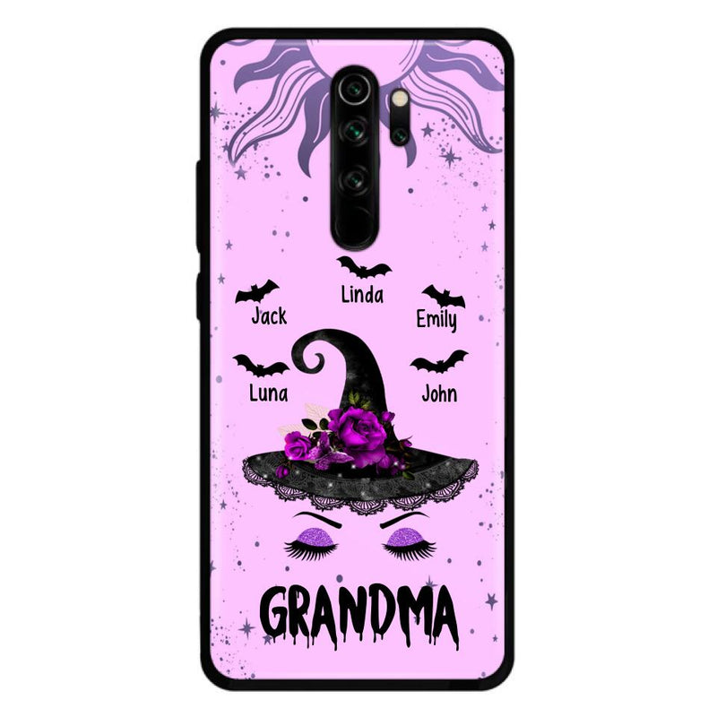 Personalized Grandma Witch Phone Case - Up to 5 Kid's - Best Gift For Grandma - Grandma, Gigi, Nana, Mama