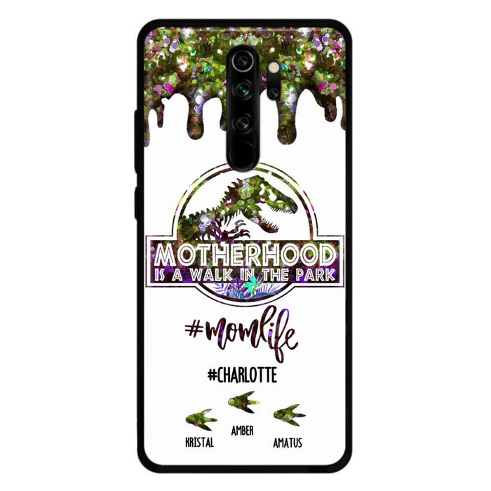 Personalized Mama Dinosaur Phone Case - Best Gift For Mothers - Motherhood Is A Walk In The Park - Phone Case For Xiaomi, Oppo And Huawei - 2QCGS1