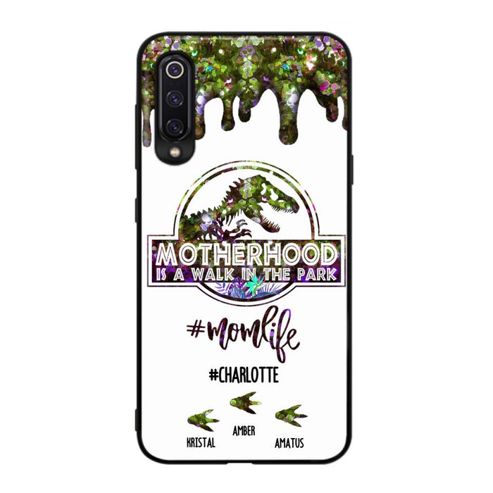 Personalized Mama Dinosaur Phone Case - Best Gift For Mothers - Motherhood Is A Walk In The Park - Phone Case For Xiaomi, Oppo And Huawei - 2QCGS1