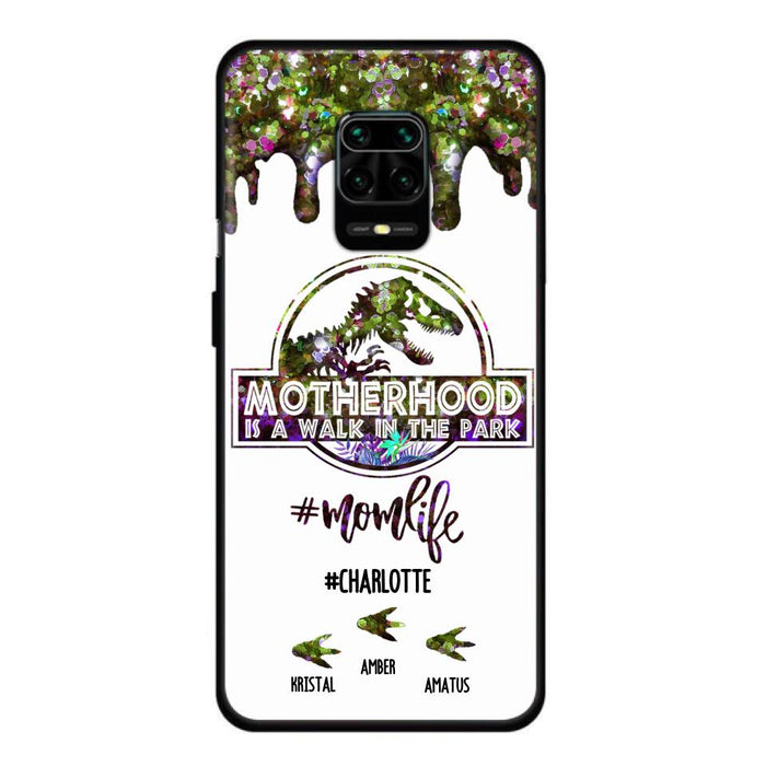 Personalized Mama Dinosaur Phone Case - Best Gift For Mothers - Motherhood Is A Walk In The Park - Phone Case For Xiaomi, Oppo And Huawei - 2QCGS1
