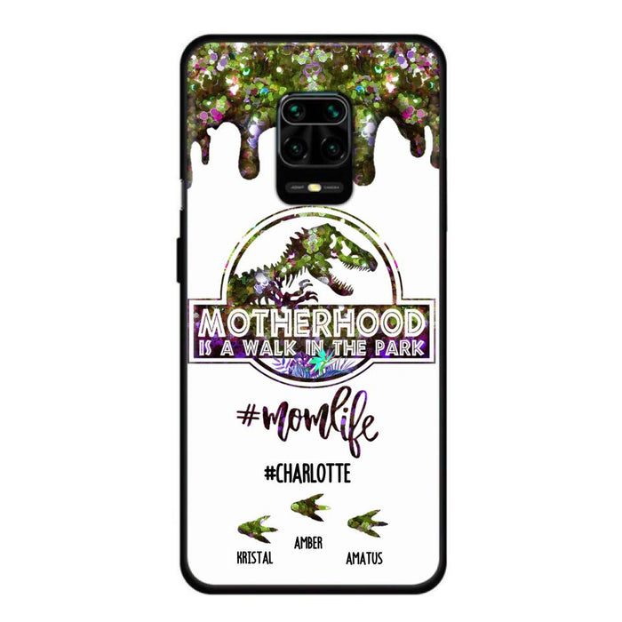 Personalized Mama Dinosaur Phone Case - Best Gift For Mothers - Motherhood Is A Walk In The Park - Phone Case For Xiaomi, Oppo And Huawei - 2QCGS1