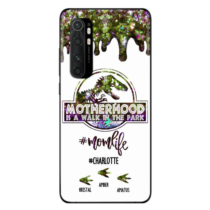 Personalized Mama Dinosaur Phone Case - Best Gift For Mothers - Motherhood Is A Walk In The Park - Phone Case For Xiaomi, Oppo And Huawei - 2QCGS1