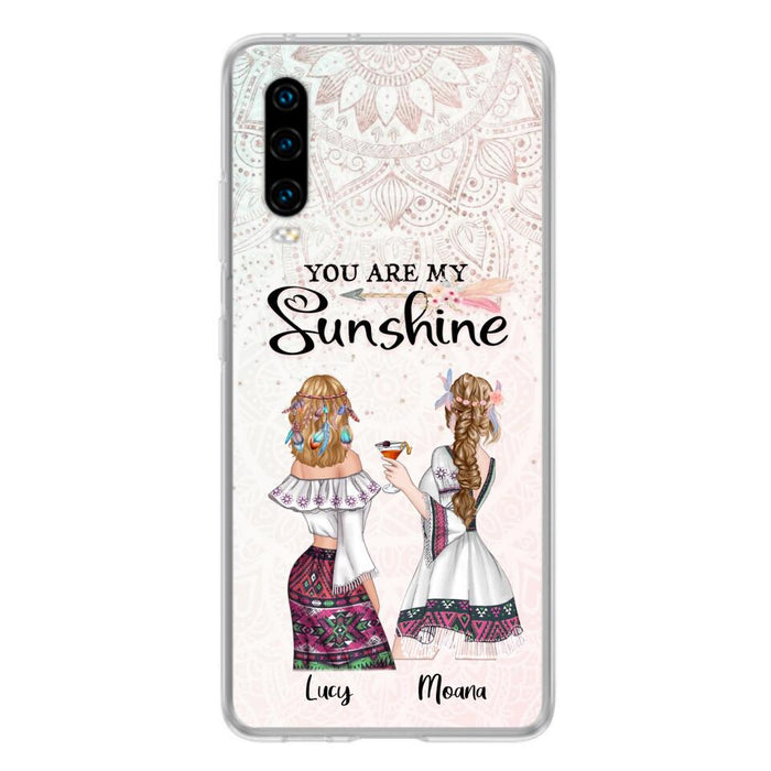 Personalized Bohemian Friends Phone Case - Case For Huawei, Xiaomi & Oppo - You Are My Sunshine