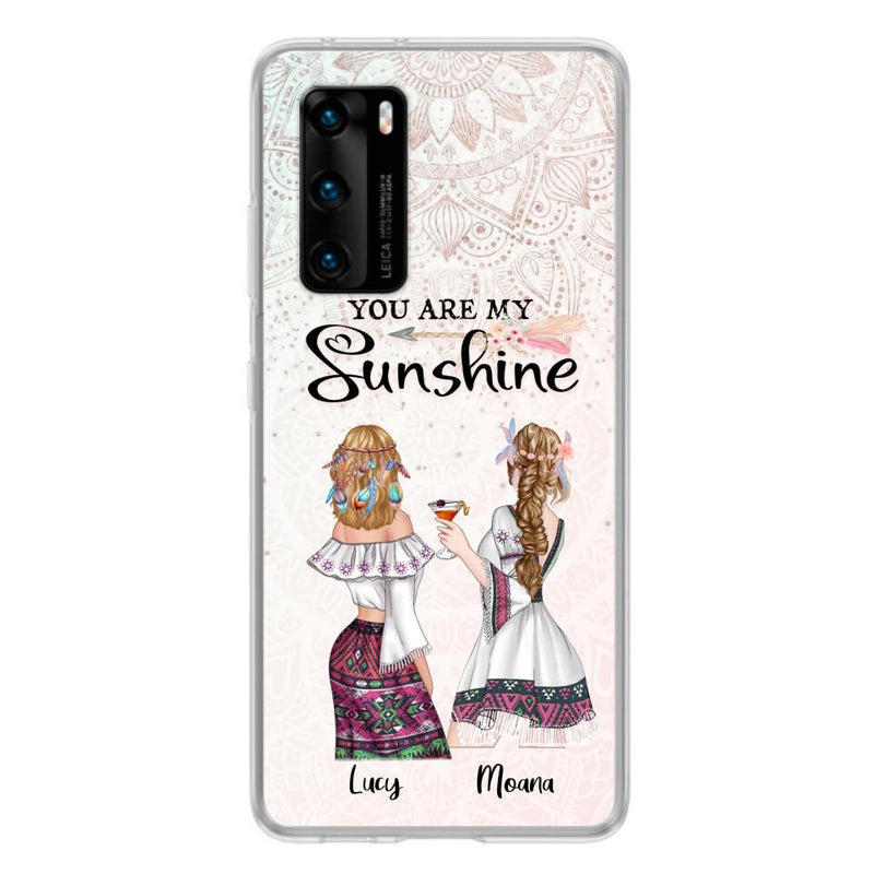 Personalized Bohemian Friends Phone Case - Case For Huawei, Xiaomi & Oppo - You Are My Sunshine