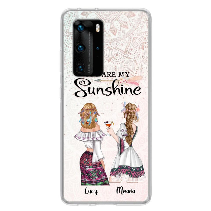 Personalized Bohemian Friends Phone Case - Case For Huawei, Xiaomi & Oppo - You Are My Sunshine