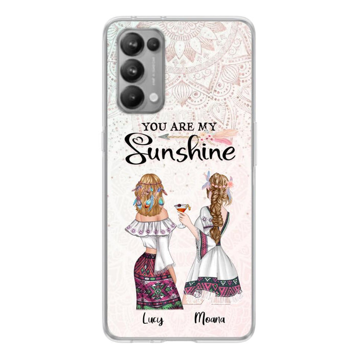 Personalized Bohemian Friends Phone Case - Case For Huawei, Xiaomi & Oppo - You Are My Sunshine
