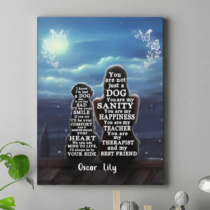 Personalized Dog Mom Canvas - Best Gift For Dog Lovers - I'll Be Your Smile