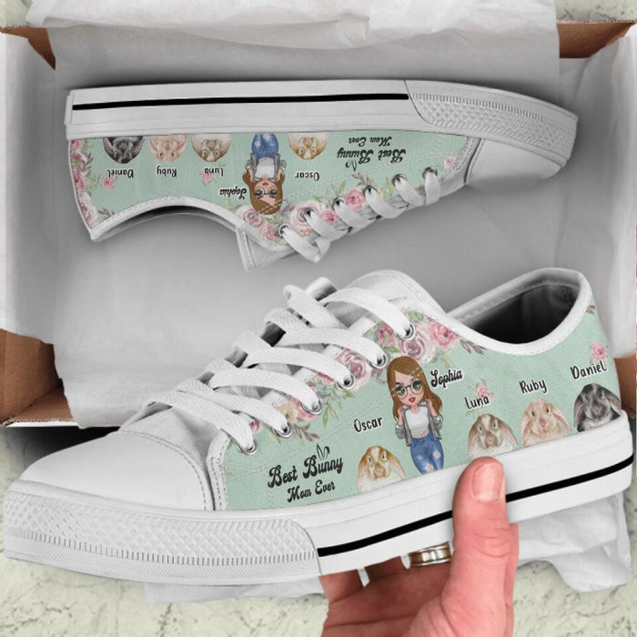 Personalized Bunny Sneakers - Up to 4 Bunnies - Gift Idea For Bunny Lover