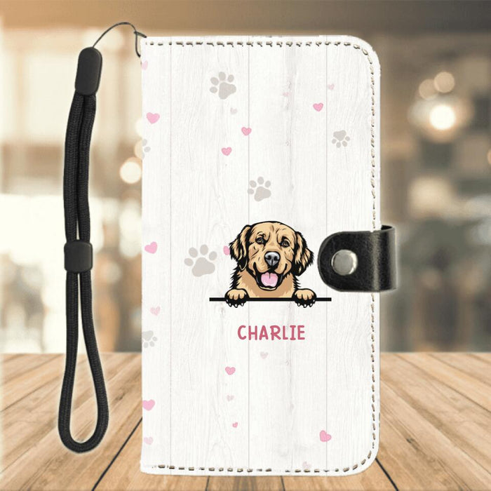 Personalized Dog Phone Wallets - Gift For Mother's Day/Dog Lovers with up to 5 Dogs - To the Best Dog Mom Ever