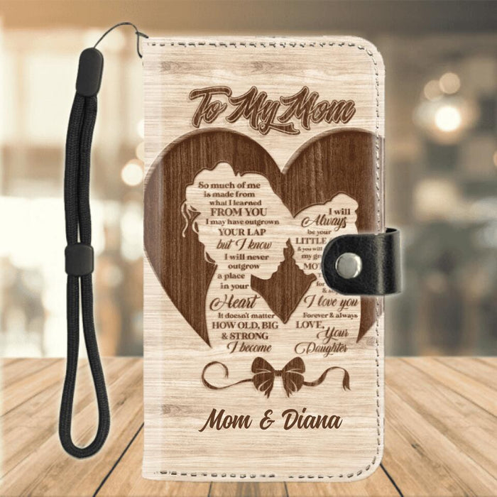 Personalized Mom Holding Daughter Phone Wallet - Gift Idea For Mother's Day - To My Mom