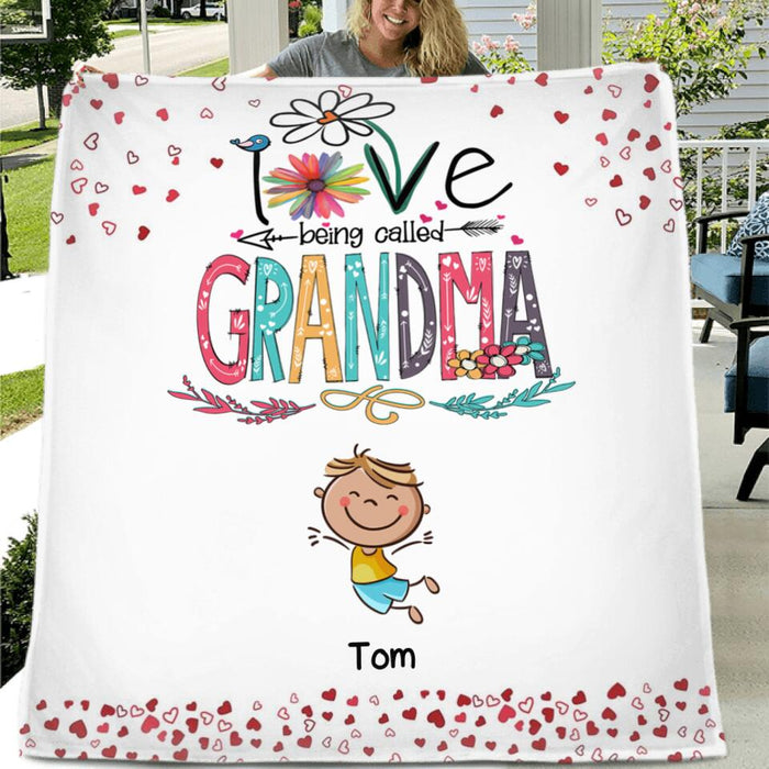 Personalized Blessed To Be Called Nana Pillow Cover/Quilt/Fleece Blanket - Up to 14 Kids - Gift Idea For Nana/Mama/Kids