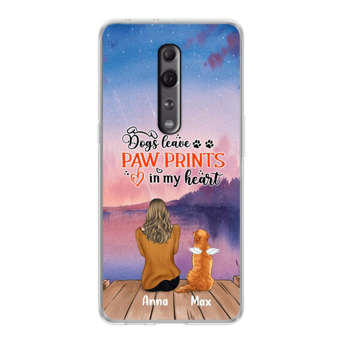 Personalized Dog Phone Case - Man/Woman/Couple With Up to 4 Dogs - Gift Idea For Dog Lover - My Angel Has Paws - Case For Xiaomi, Oppo And Huawei