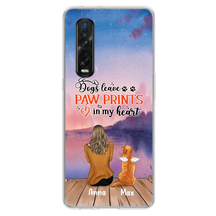 Personalized Dog Phone Case - Man/Woman/Couple With Up to 4 Dogs - Gift Idea For Dog Lover - My Angel Has Paws - Case For Xiaomi, Oppo And Huawei
