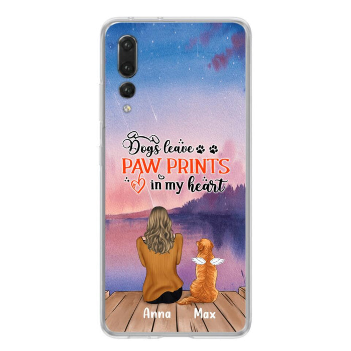 Personalized Dog Phone Case - Man/Woman/Couple With Up to 4 Dogs - Gift Idea For Dog Lover - My Angel Has Paws - Case For Xiaomi, Oppo And Huawei