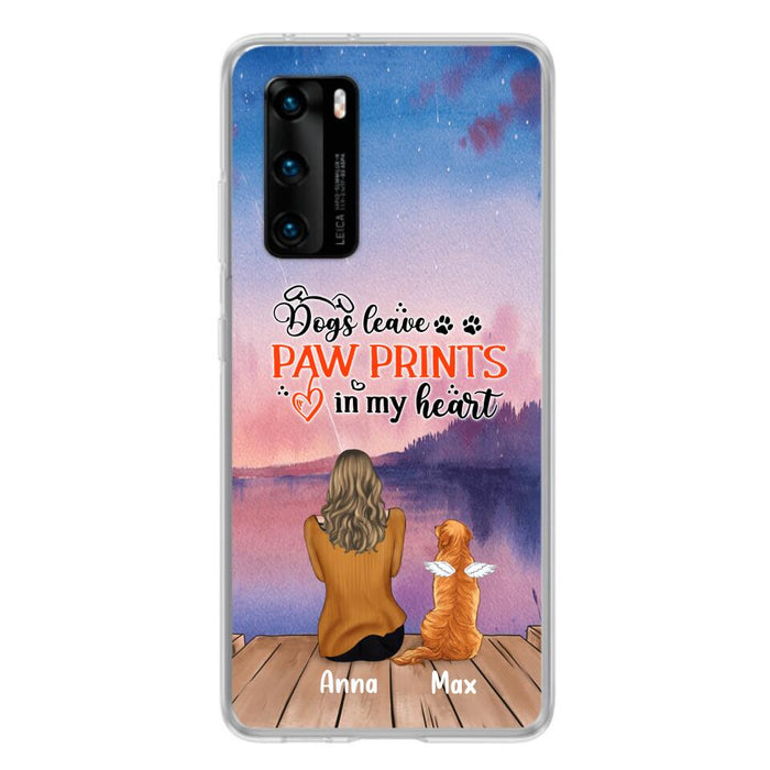 Personalized Dog Phone Case - Man/Woman/Couple With Up to 4 Dogs - Gift Idea For Dog Lover - My Angel Has Paws - Case For Xiaomi, Oppo And Huawei