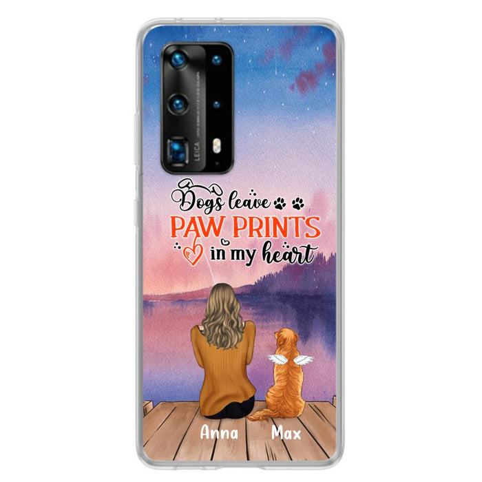 Personalized Dog Phone Case - Man/Woman/Couple With Up to 4 Dogs - Gift Idea For Dog Lover - My Angel Has Paws - Case For Xiaomi, Oppo And Huawei