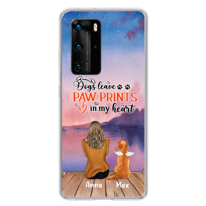Personalized Dog Phone Case - Man/Woman/Couple With Up to 4 Dogs - Gift Idea For Dog Lover - My Angel Has Paws - Case For Xiaomi, Oppo And Huawei