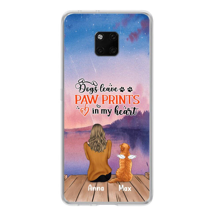 Personalized Dog Phone Case - Man/Woman/Couple With Up to 4 Dogs - Gift Idea For Dog Lover - My Angel Has Paws - Case For Xiaomi, Oppo And Huawei