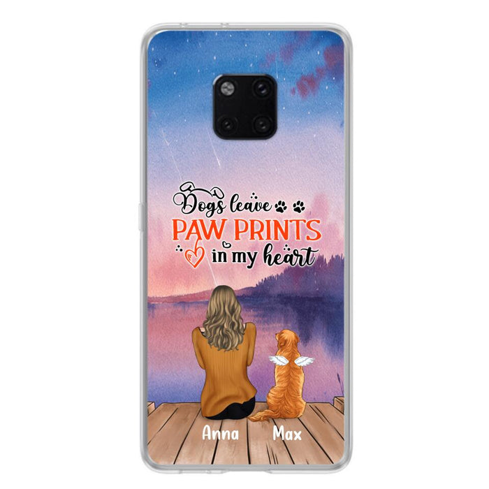 Personalized Dog Phone Case - Man/Woman/Couple With Up to 4 Dogs - Gift Idea For Dog Lover - My Angel Has Paws - Case For Xiaomi, Oppo And Huawei