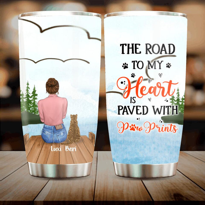 Personalized Cat Mom Tumbler - Up to 5 Cats - Gift Idea For Cat Lover - Best Cat Mom Ever