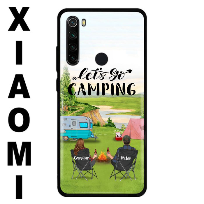Personalized Camping Phone Case - Couple With Up To 2 Kids And 4 Pets - Gift Idea For Camping Lover - Let's Go Camping - Case For Xiaomi, Oppo And Huawei