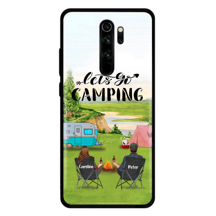 Personalized Camping Phone Case - Couple With Up To 2 Kids And 4 Pets - Gift Idea For Camping Lover - Let's Go Camping - Case For Xiaomi, Oppo And Huawei