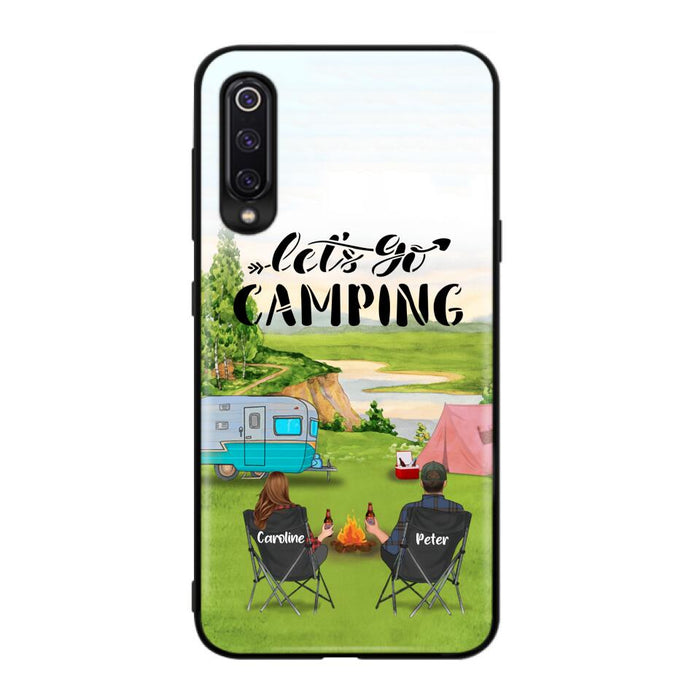 Personalized Camping Phone Case - Couple With Up To 2 Kids And 4 Pets - Gift Idea For Camping Lover - Let's Go Camping - Case For Xiaomi, Oppo And Huawei