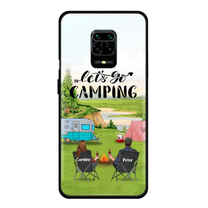 Personalized Camping Phone Case - Couple With Up To 2 Kids And 4 Pets - Gift Idea For Camping Lover - Let's Go Camping - Case For Xiaomi, Oppo And Huawei