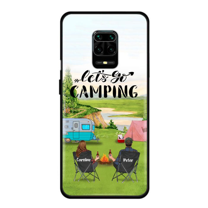 Personalized Camping Phone Case - Couple With Up To 2 Kids And 4 Pets - Gift Idea For Camping Lover - Let's Go Camping - Case For Xiaomi, Oppo And Huawei