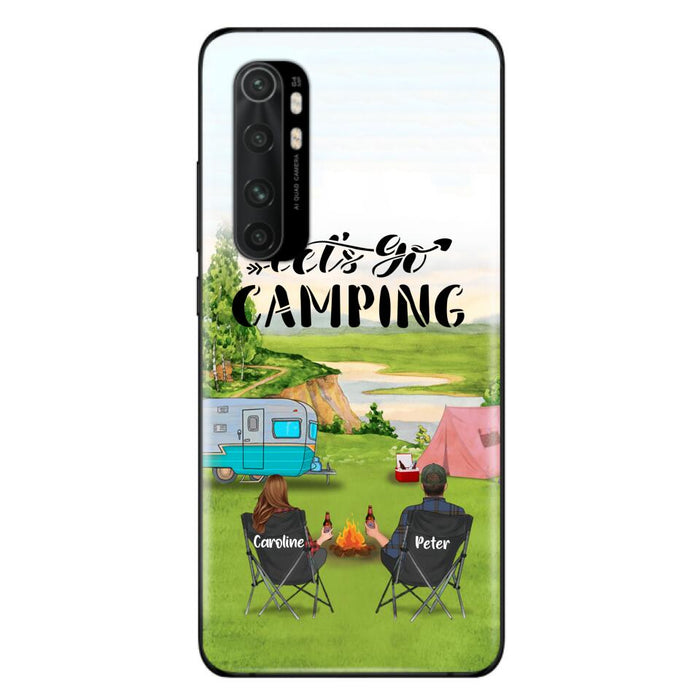 Personalized Camping Phone Case - Couple With Up To 2 Kids And 4 Pets - Gift Idea For Camping Lover - Let's Go Camping - Case For Xiaomi, Oppo And Huawei