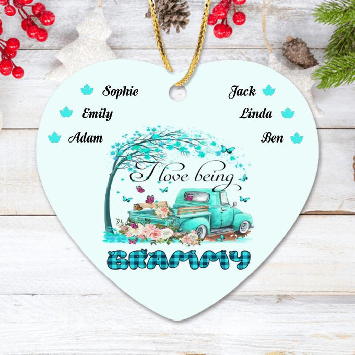Personalized Grandma Ornament - Up to 6 Kids - Best Gift For Family - I Love Being A Grandny - R5OIKQ