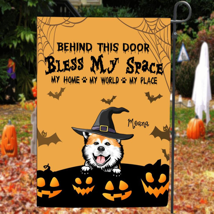 Personalized Halloween Dog Flag - Up to 5 Dogs - Best Gifts For Dog Lover - Bless My Space