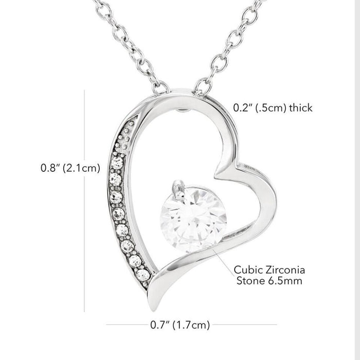 Personalized Mom & Daughter Forever Love Necklace - Gift Idea For Mother's Day - Up to 5 People - Side By Side Or Miles Apart, Mother & Daughter Are Always Close To The Heart