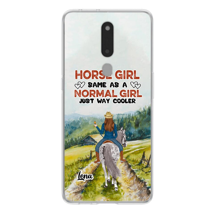 Personalized Horse Girl Phone Case - Up to 3 People - Gift Idea For Horse Lover - Horse Girl Same As A Normal Girl Just Way Cooler - Case For Xiaomi/Huawei/Oppo