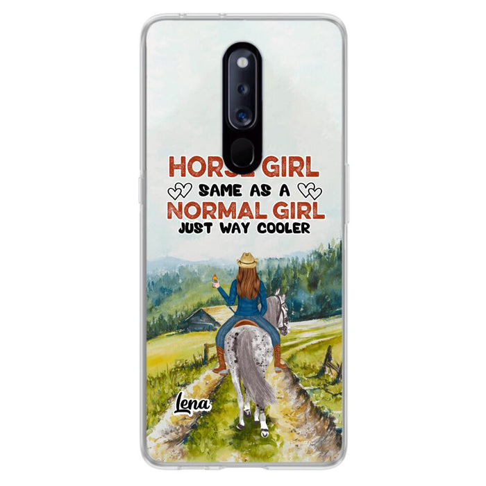 Personalized Horse Girl Phone Case - Up to 3 People - Gift Idea For Horse Lover - Horse Girl Same As A Normal Girl Just Way Cooler - Case For Xiaomi/Huawei/Oppo