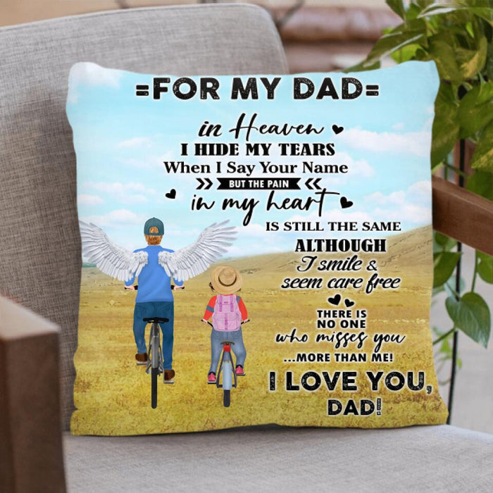 Personalized My Dad Quilt/Fleece Blanket/Pillow Cover - Gift Idea For Father's Day - For My Dad